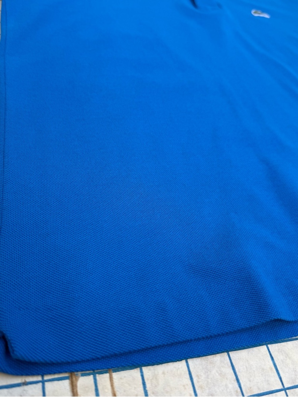 Lacoste Men’s Royal Blue Cotton Pique Polo Alligator Patch Shirt Top Large - Picture 8 of 13